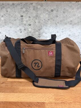 Wolverine Brown Canvas Duffel with Black Straps